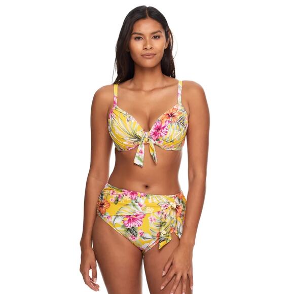 Bleu Rod Beattie Paradiso High Waist Draped Side Tie Bikini Bottom 6 NWT - Picture 3 of 6